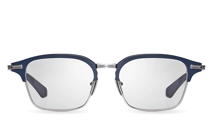 Dita Women's Typographer Glasses Navy Sliver QZE874210 USA